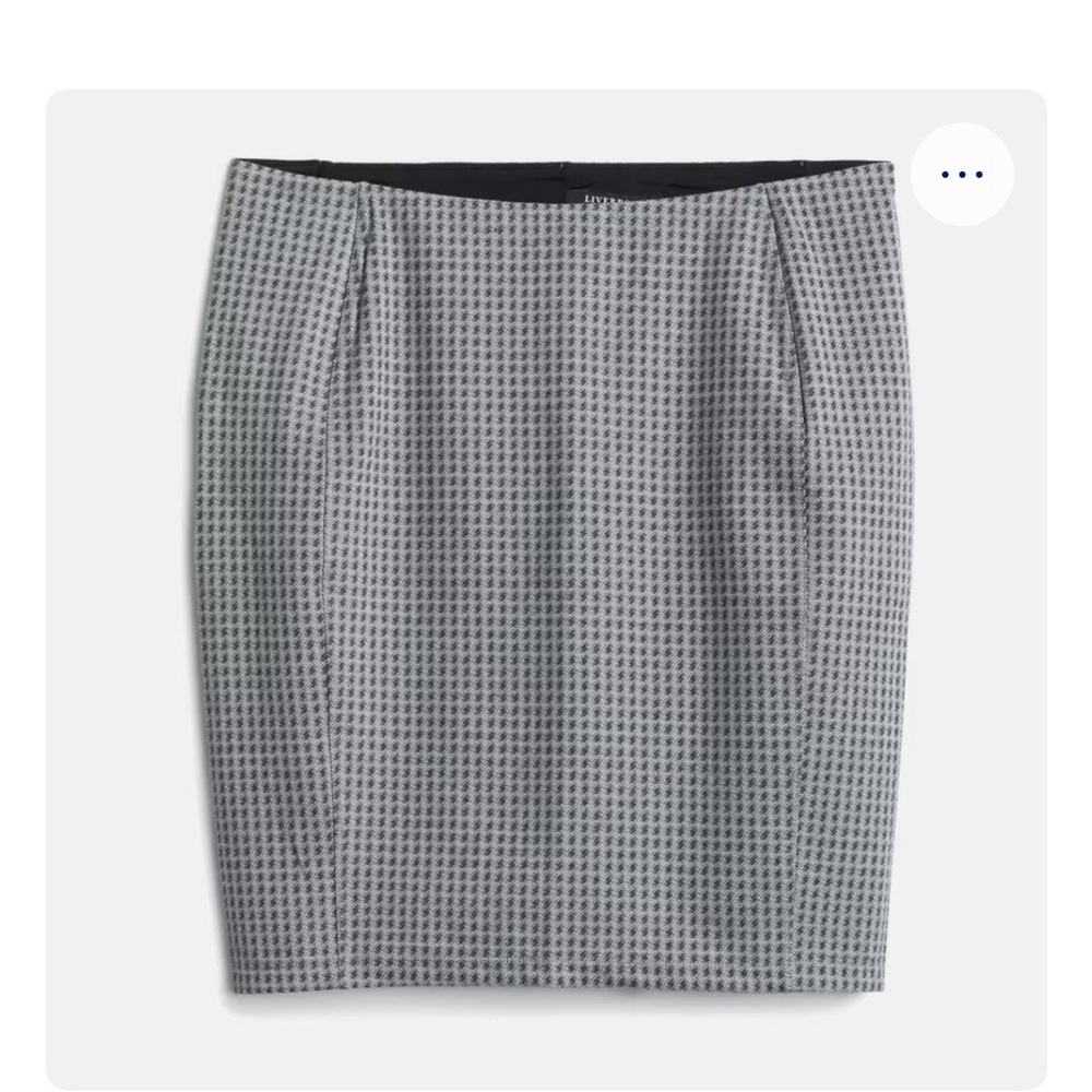 Liverpool Textured Gray Pencil Skirt
